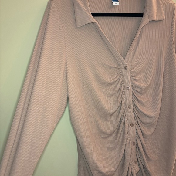 NWOT Old Navy Women’s Quartz Pink Fitted Button-down Top Size 2X - Picture 6 of 8